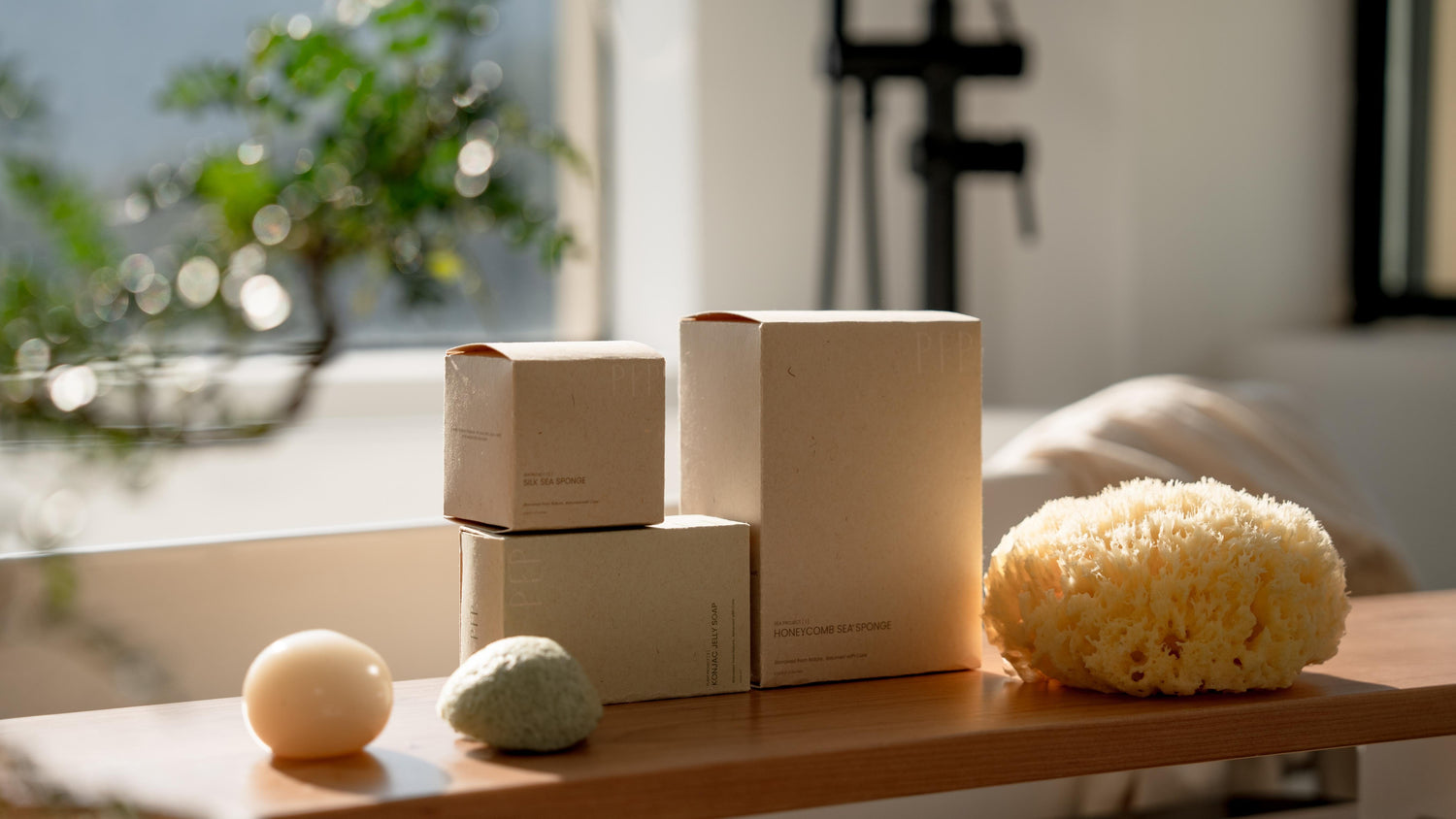 Luxury bath sponge made from natural Greek sea sponge, ideal for sensitive skin