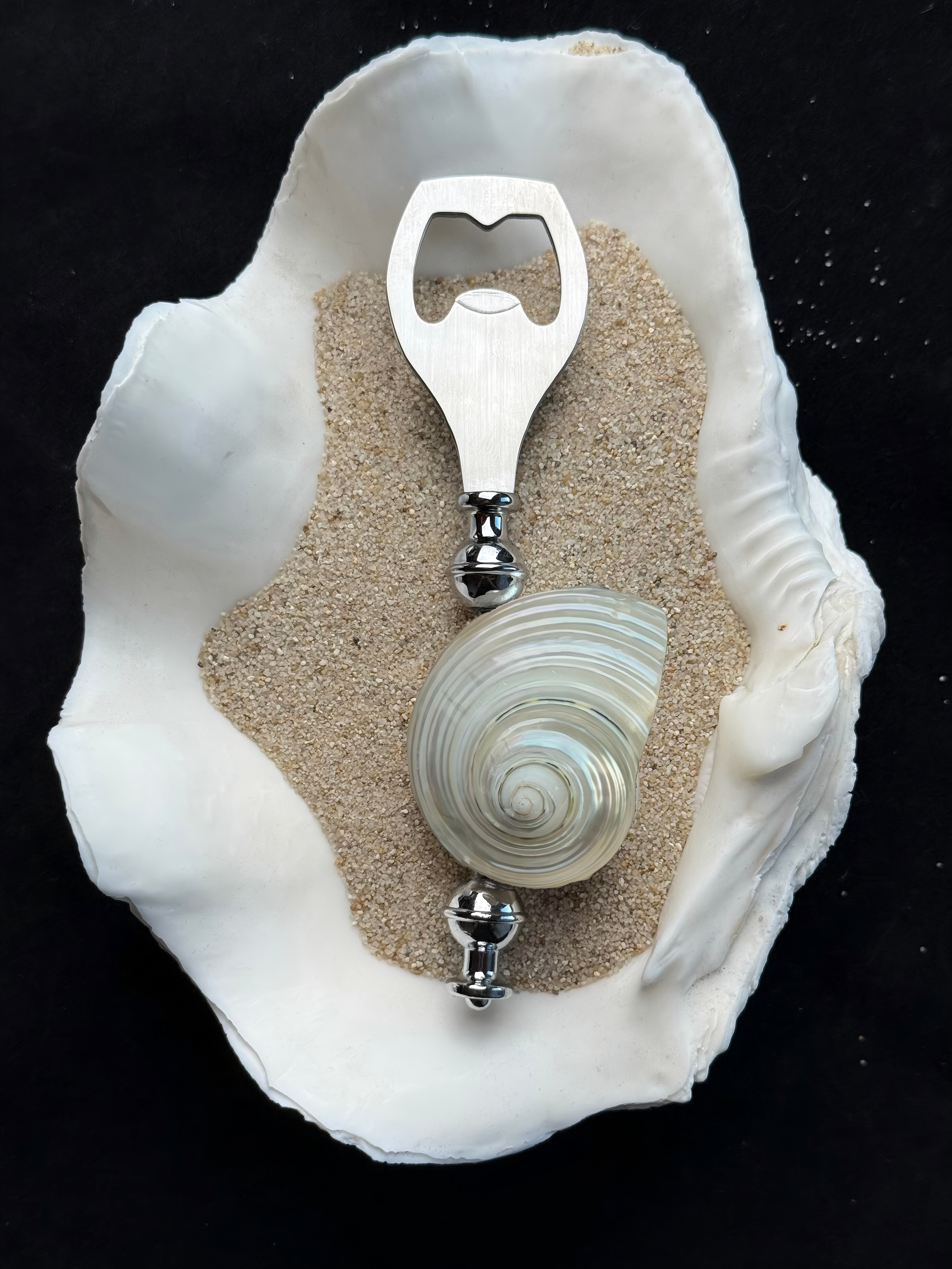 Luxury Handmade Shell Vintage Cutlery Set - One-of-a-kind Tableware Art