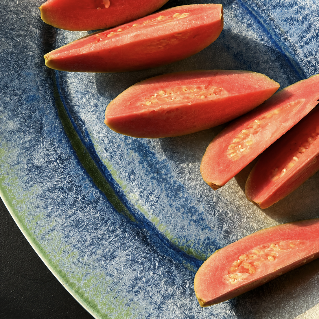 Handmade Crystalline Glaze Oval Ceramic Platter
