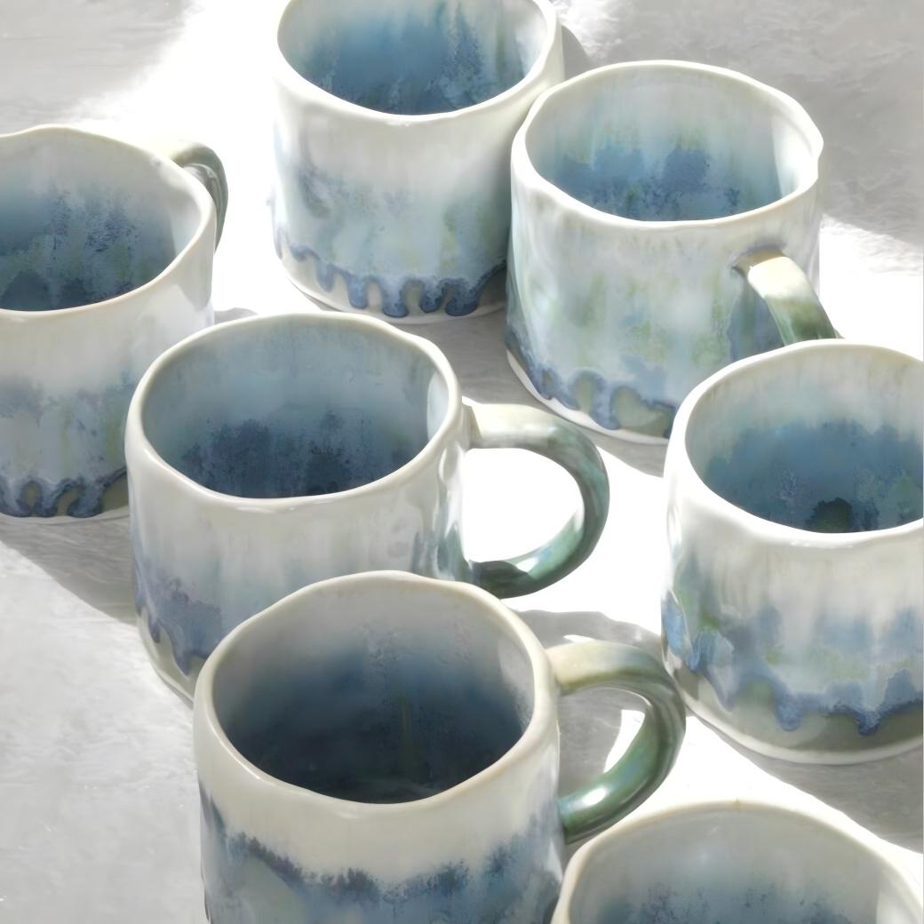 Handmade Snow Glaze Ceramic Mug