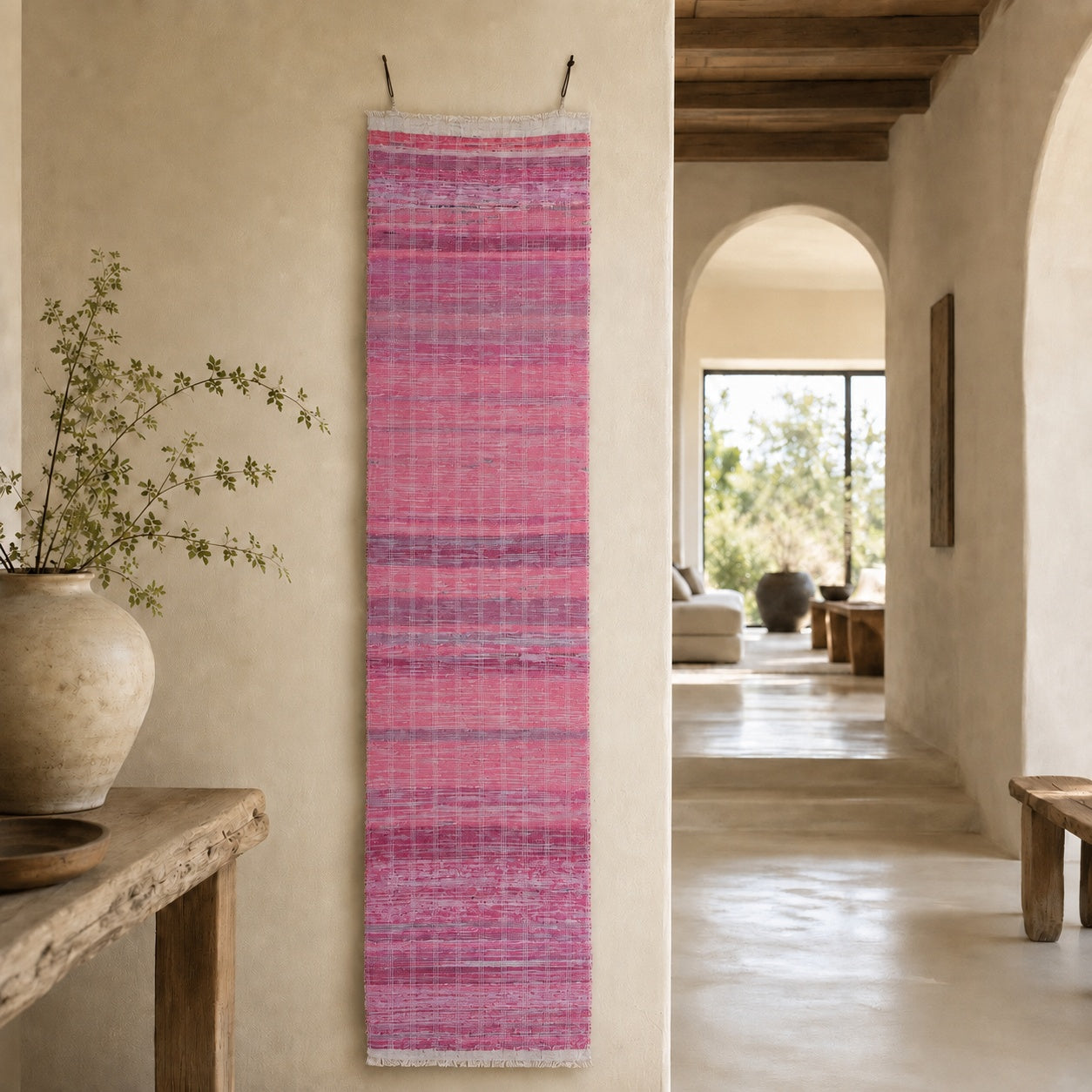 Handwoven Textile Wall Hanging A203