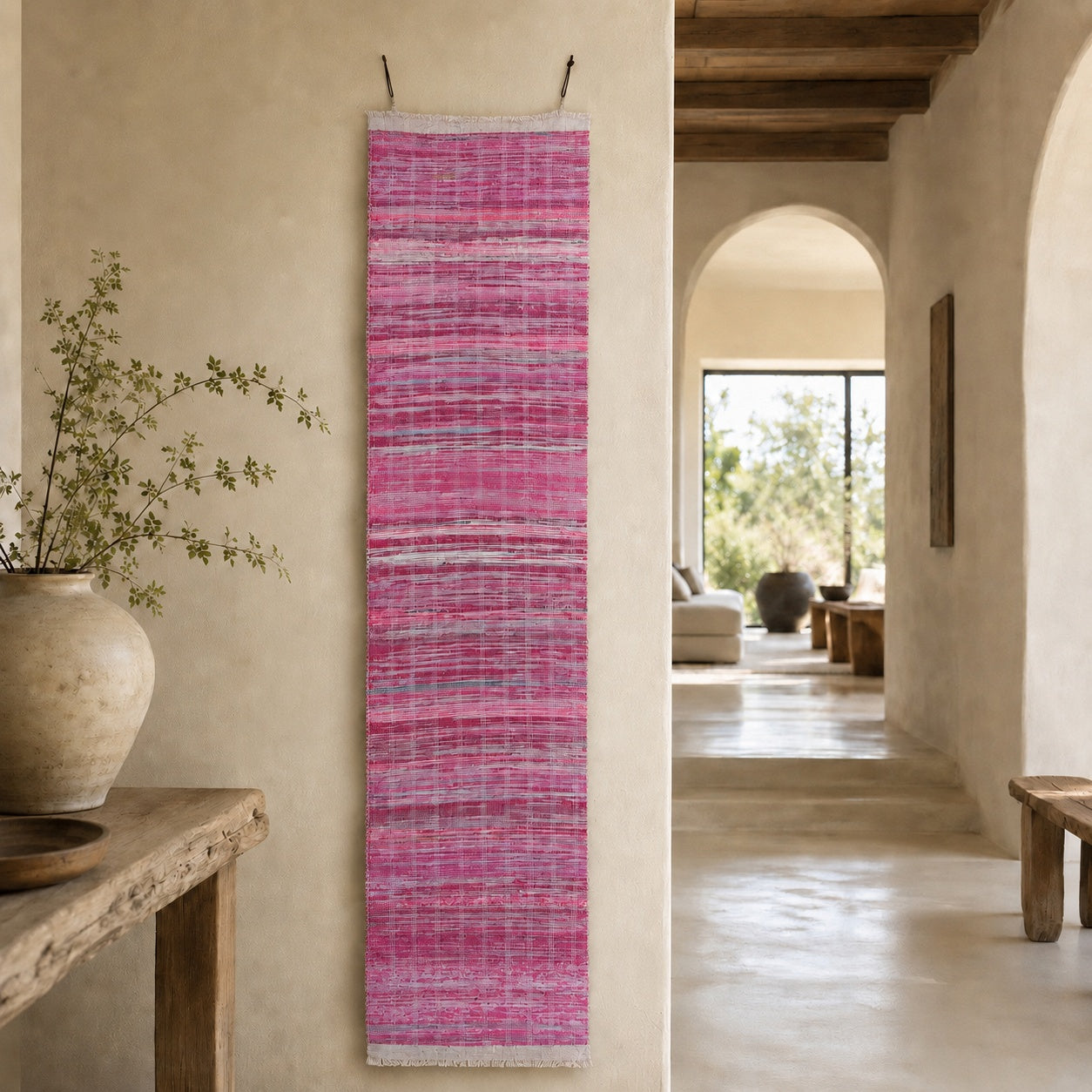 Handwoven Textile Wall Hanging A205