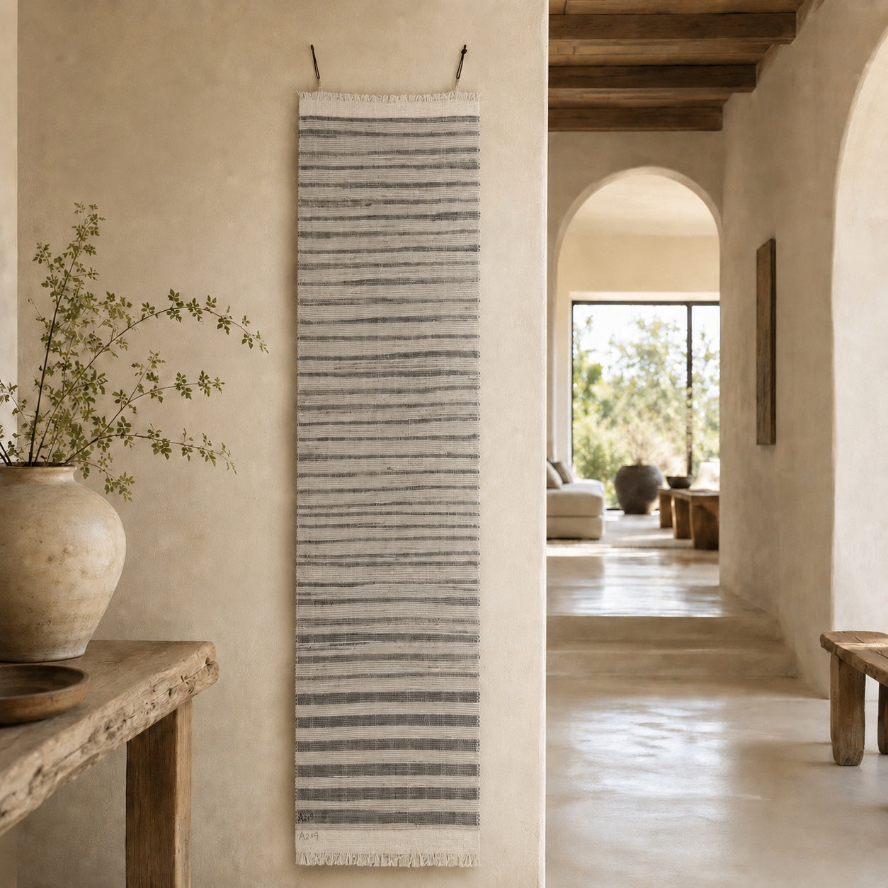 Handwoven Textile Wall Hanging A209