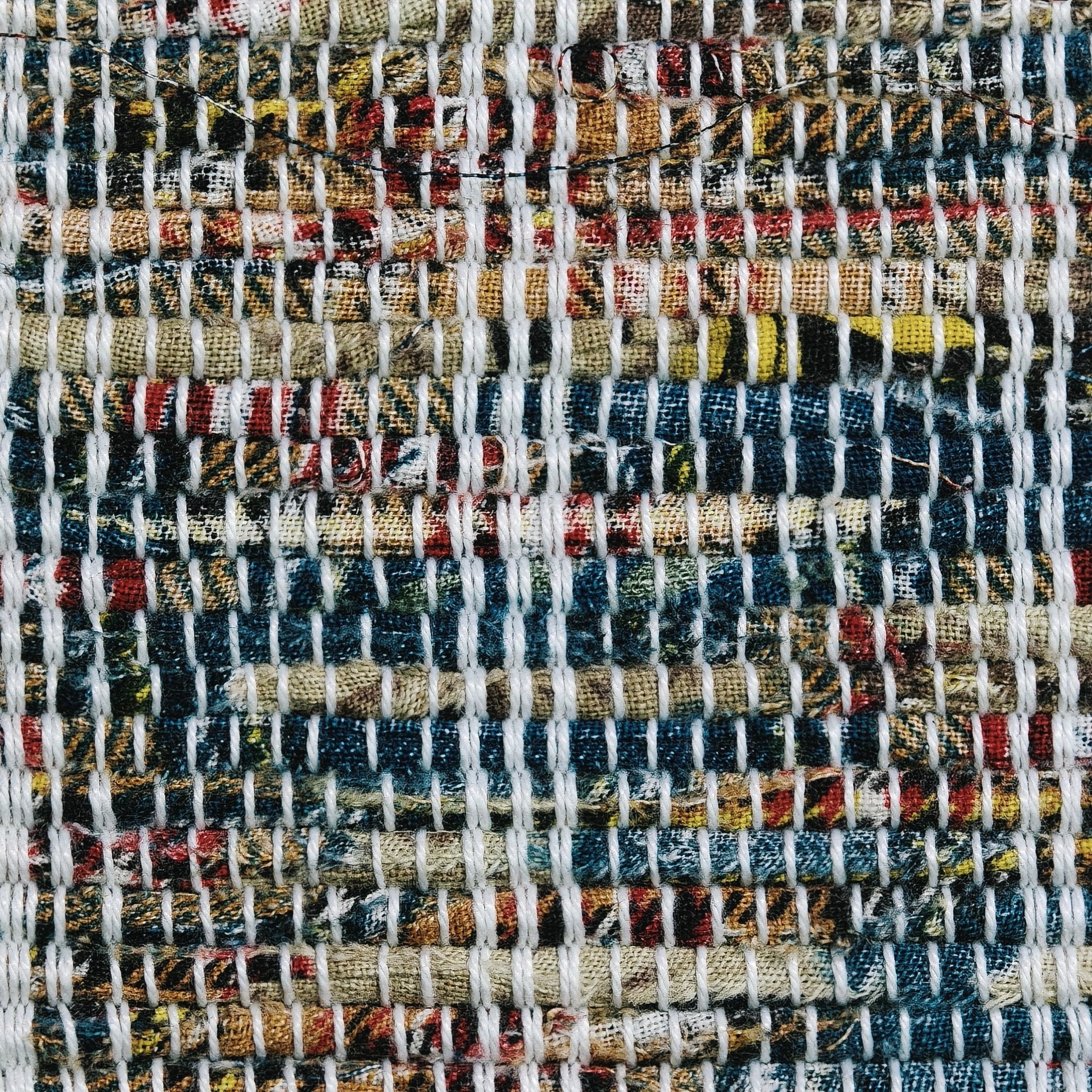 Handwoven Rag-Weave Textile A201
