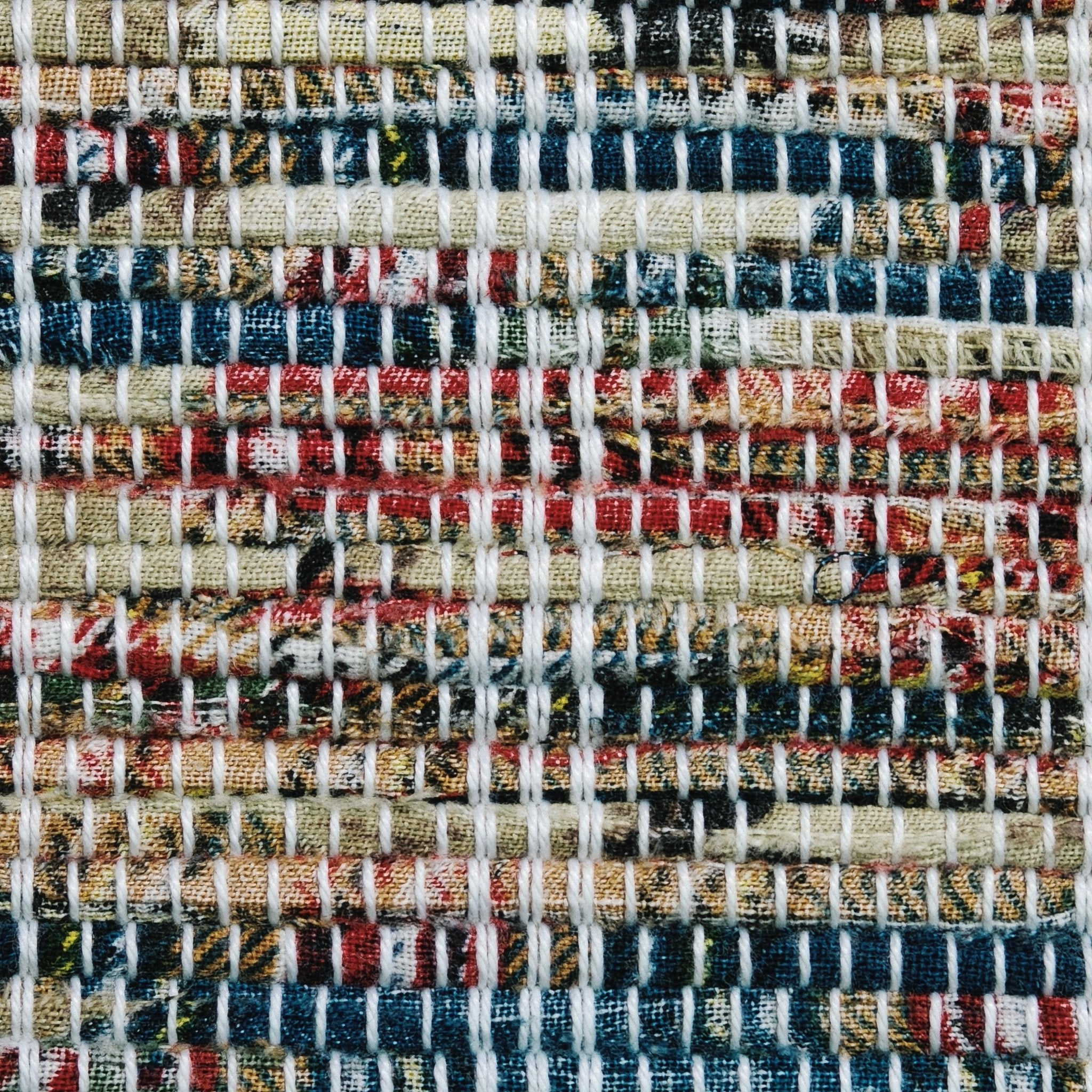 Handwoven Rag-Weave Textile A201