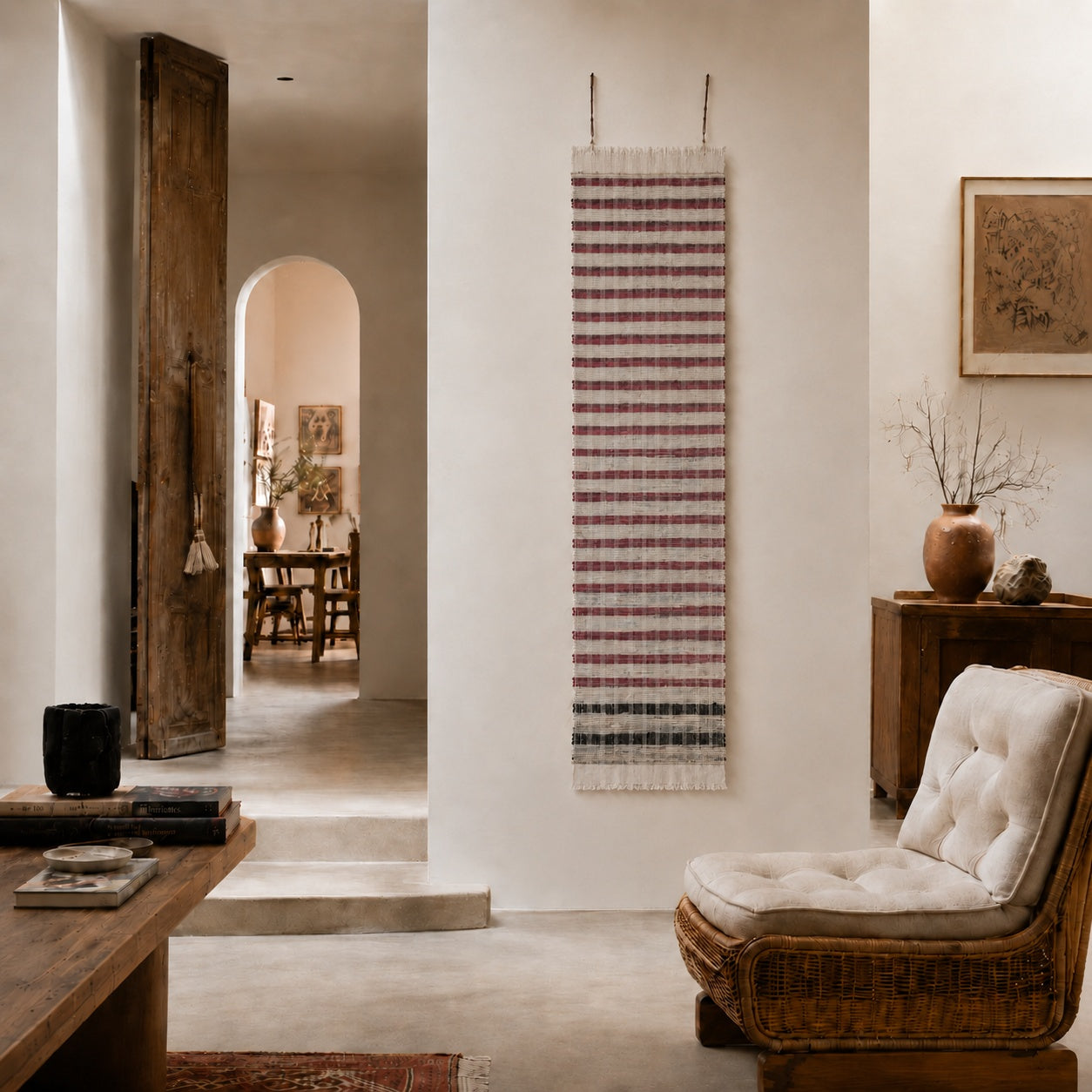 Handwoven Textile Wall Hanging A202