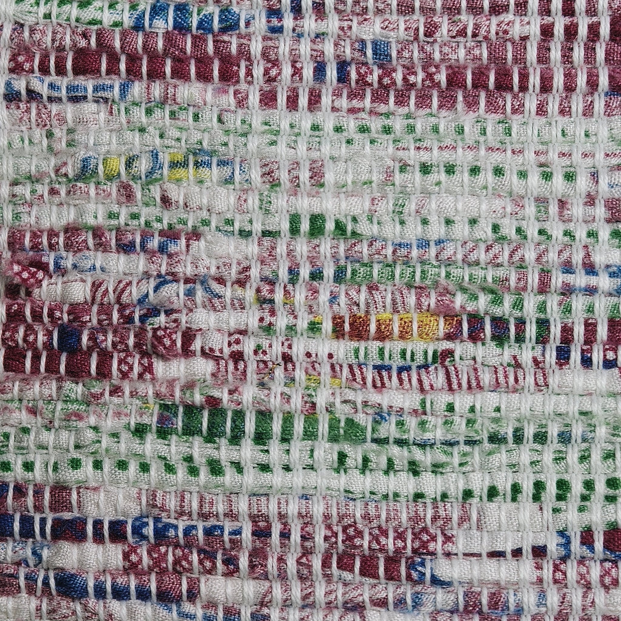 Handwoven Rag-Weave Textile A207