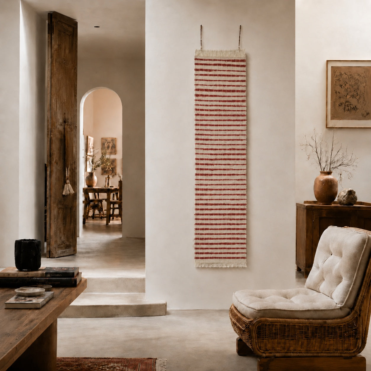 Handwoven Textile Wall Hanging A208