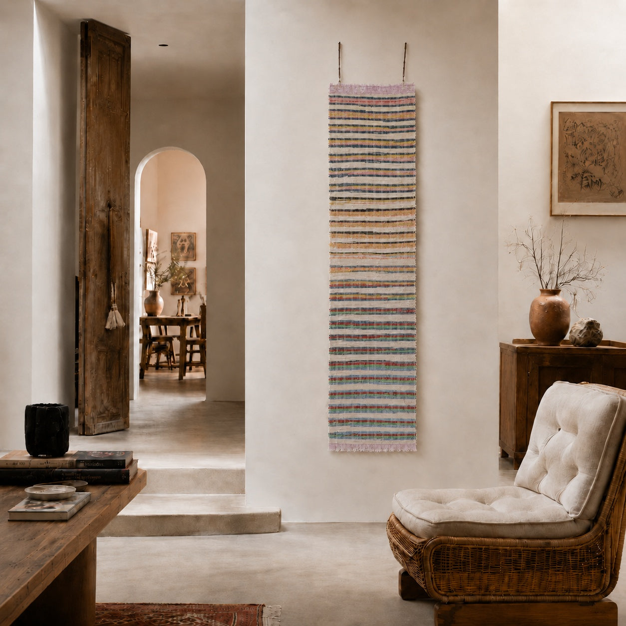 Handwoven Textile Wall Hanging A210