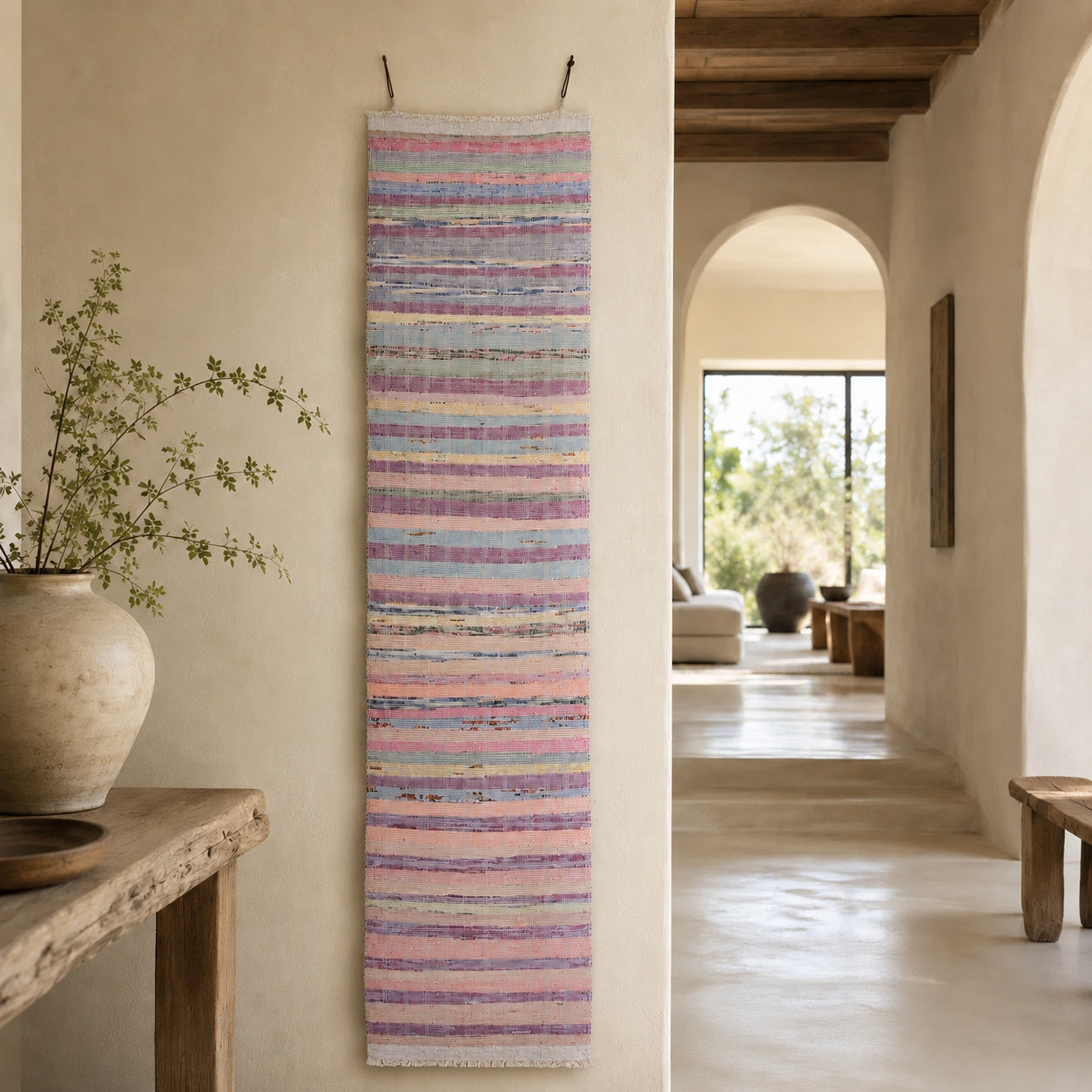 Handwoven Textile Wall Hanging A211