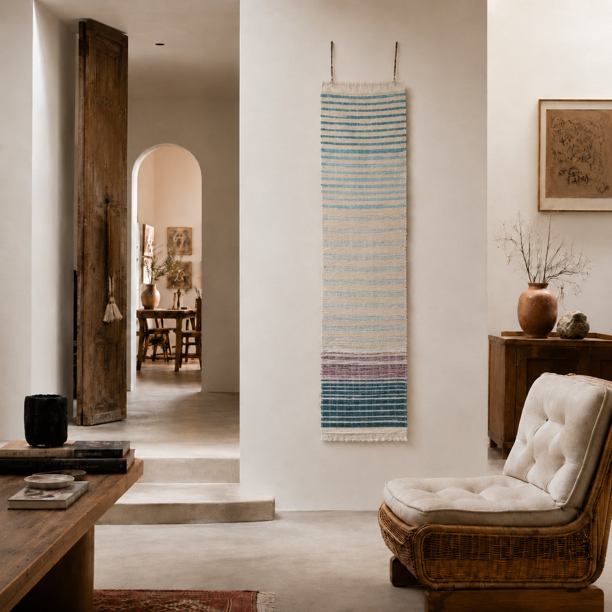 Handwoven Textile Wall Hanging A213