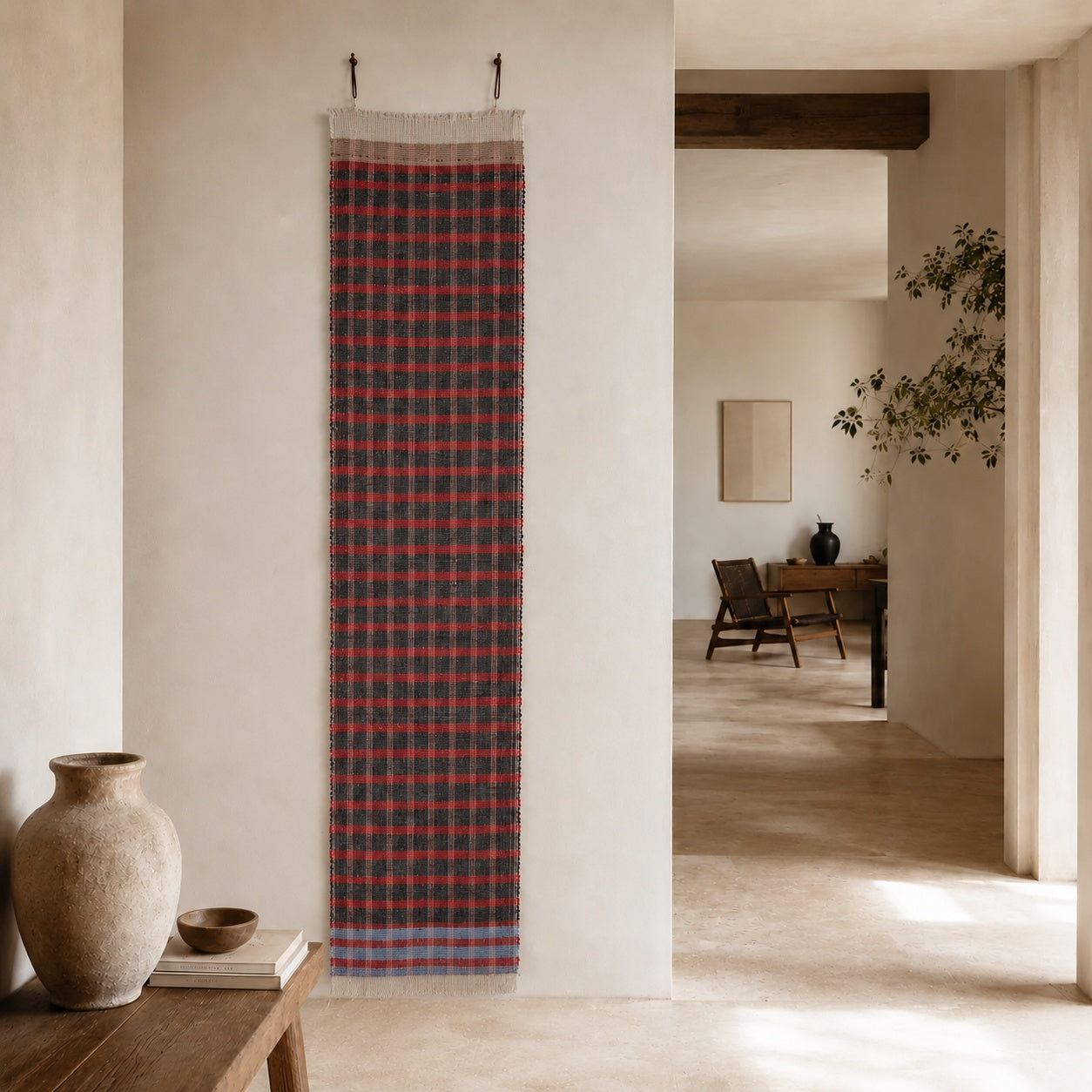 Handwoven Textile Wall Hanging A215