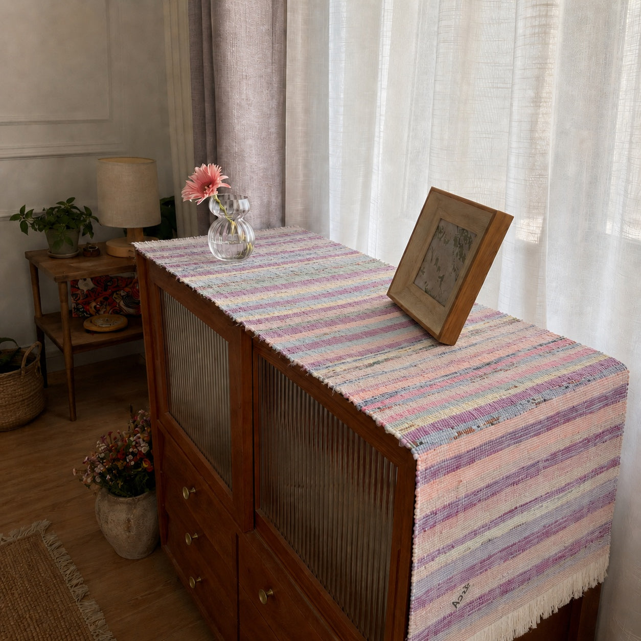 Handwoven Rag-Weave Textile A211