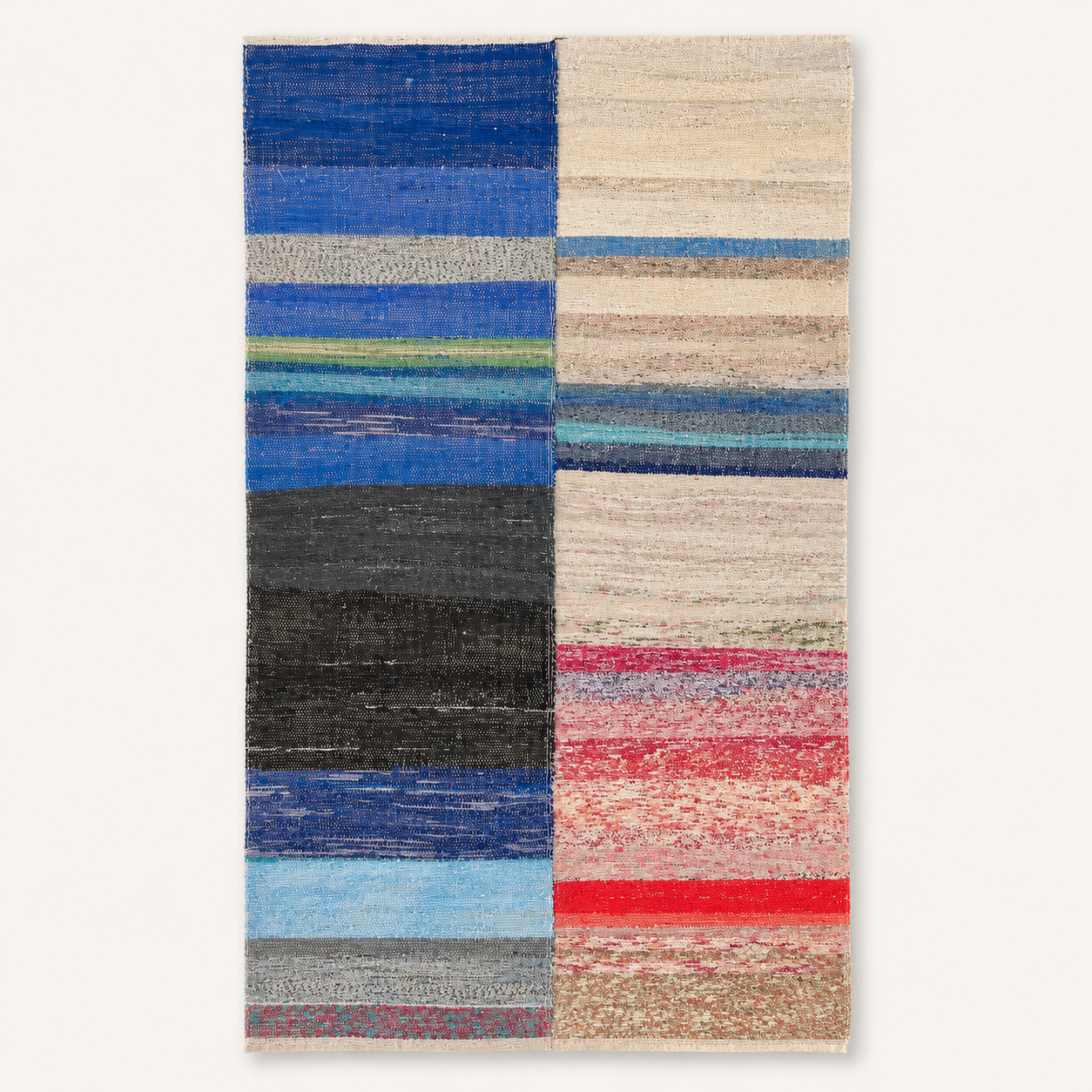 Handwoven Double-Row Textile Wall Hanging 095