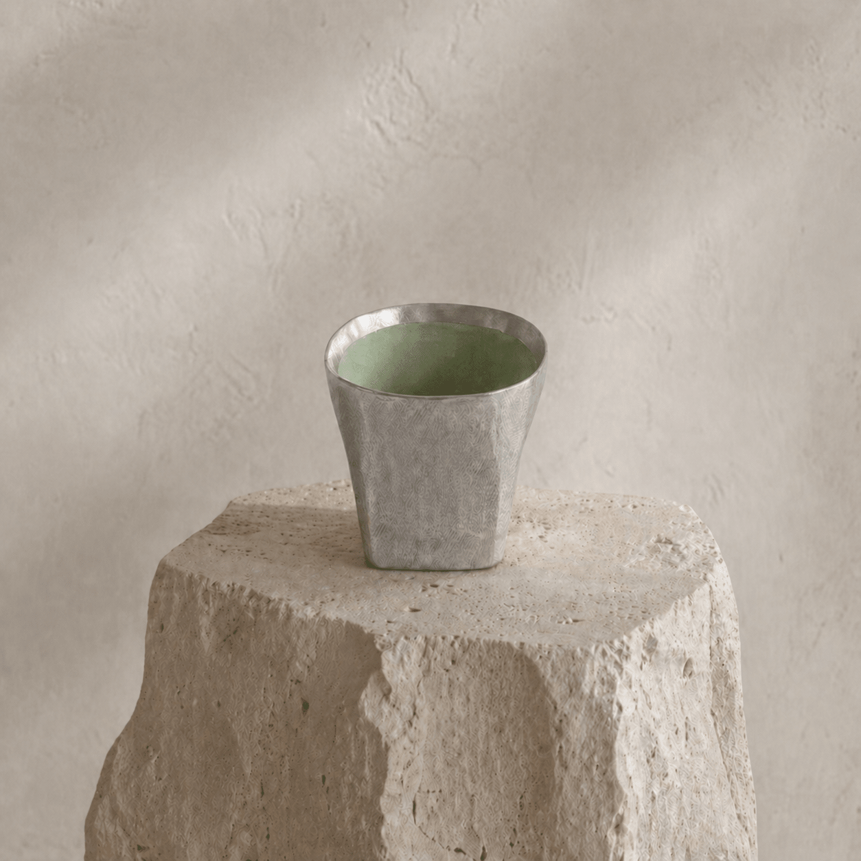 Ceramic Cup with Silver Luster Glaze - Planet Fix Project