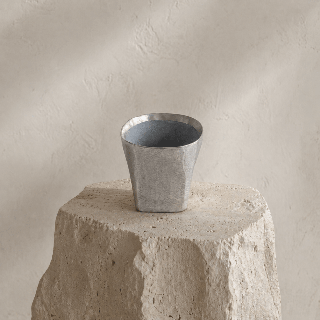 Ceramic Cup with Silver Luster Glaze - Planet Fix Project