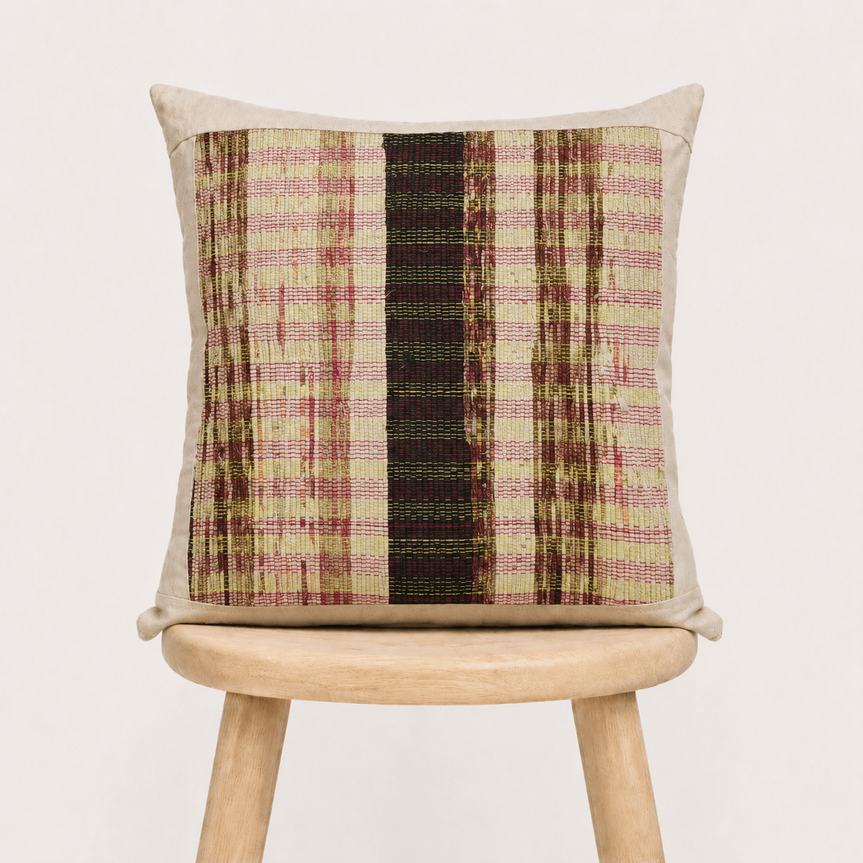 Liezhi Throw Pillow Cover – One - of - a - Kind Crack - Weave Textile Decor - Planet Fix Project
