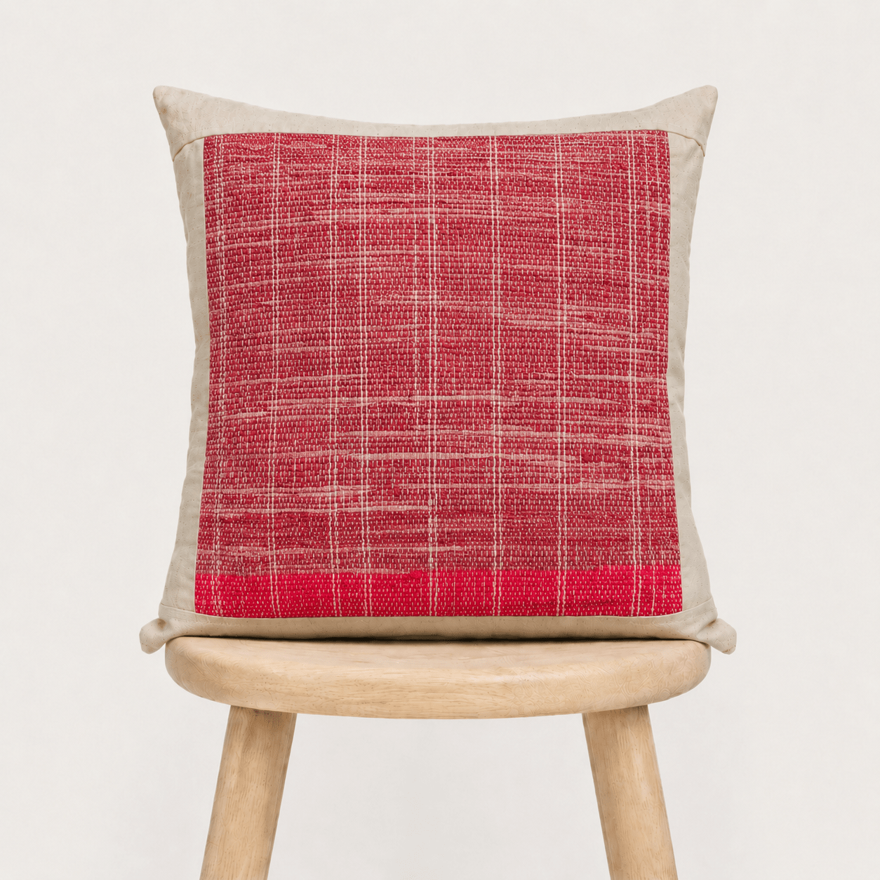 Liezhi Throw Pillow Cover – One - of - a - Kind Crack - Weave Textile Decor - Planet Fix Project