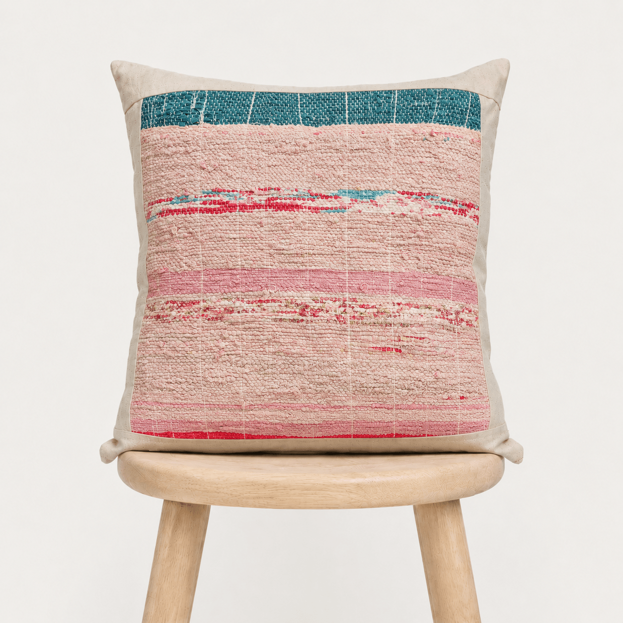 Liezhi Throw Pillow Cover – One - of - a - Kind Crack - Weave Textile Decor - Planet Fix Project