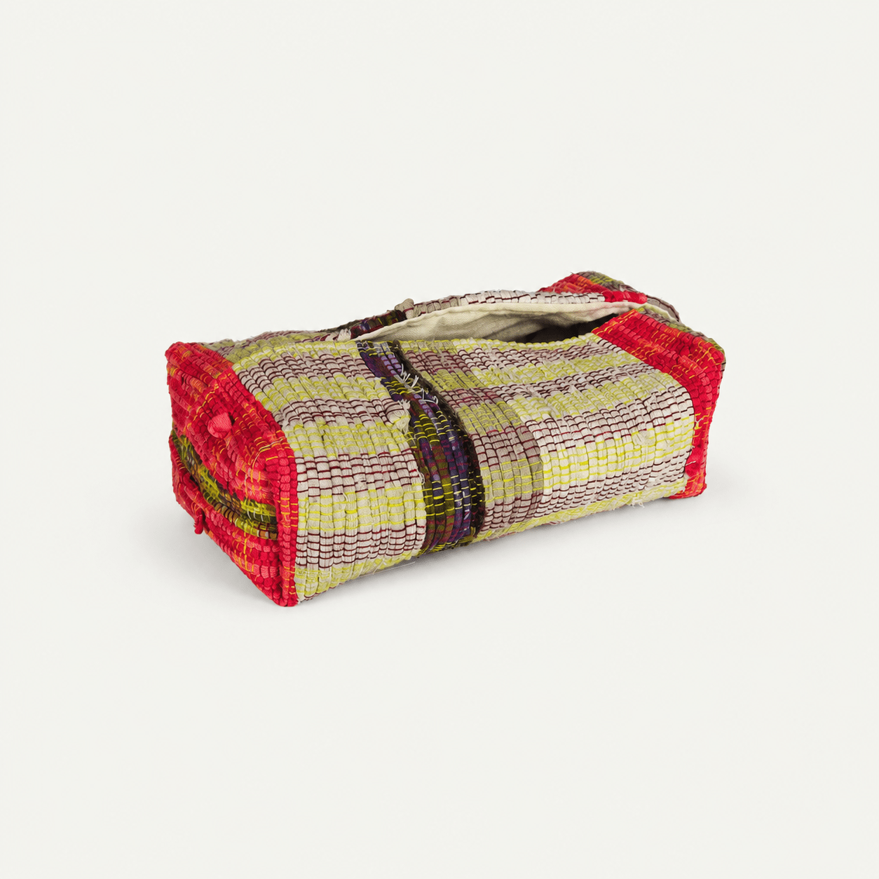 Liezhi Tissue Box Cover – One - of - a - Kind Crack - Weave Textile Decor - Planet Fix Project