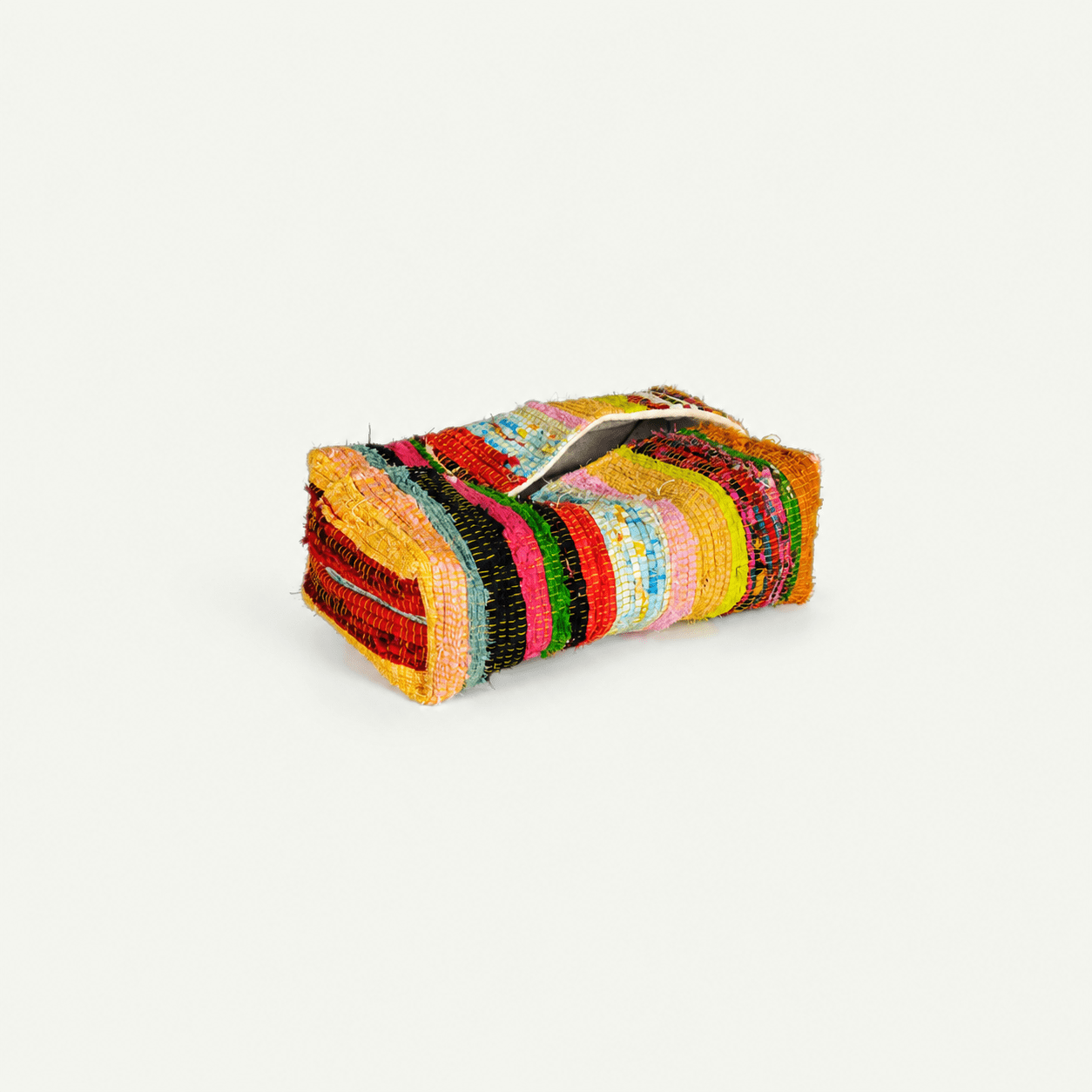 Liezhi Tissue Box Cover – One - of - a - Kind Crack - Weave Textile Decor - Planet Fix Project
