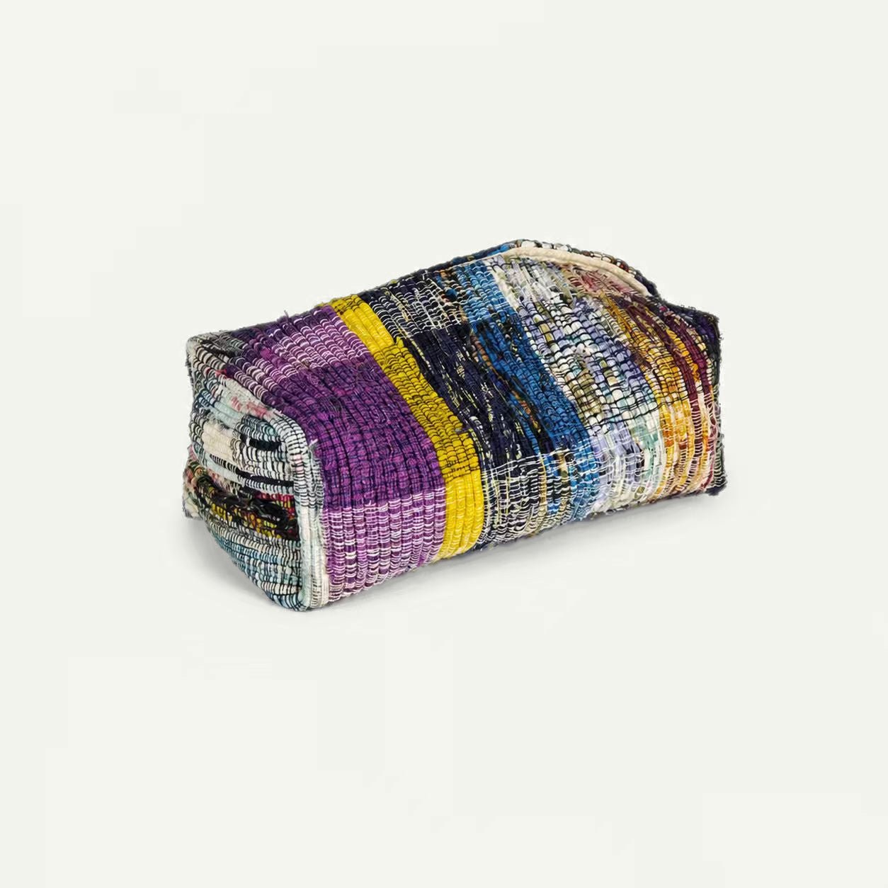 Liezhi Tissue Box Cover – One - of - a - Kind Crack - Weave Textile Decor - Planet Fix Project