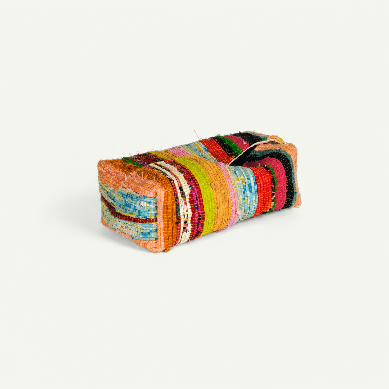 Liezhi Tissue Box Cover – One - of - a - Kind Crack - Weave Textile Decor - Planet Fix Project