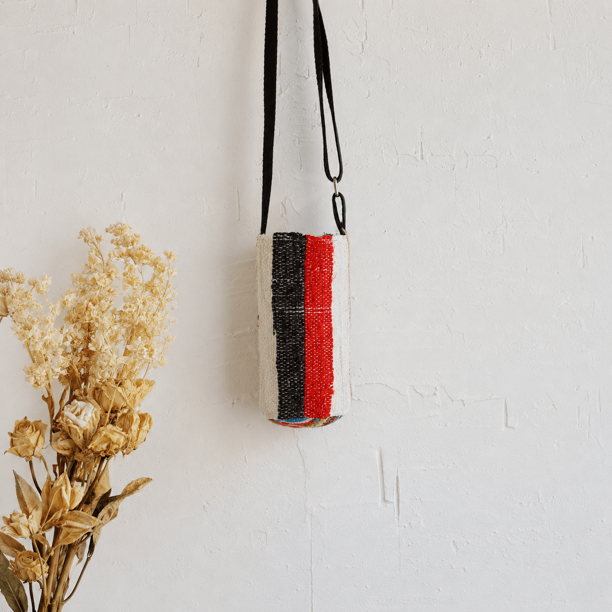 Liezhi Weave Mini Bucket Crossbody Bag — One - of - a - Kind Textile Bag - Planet Fix Project