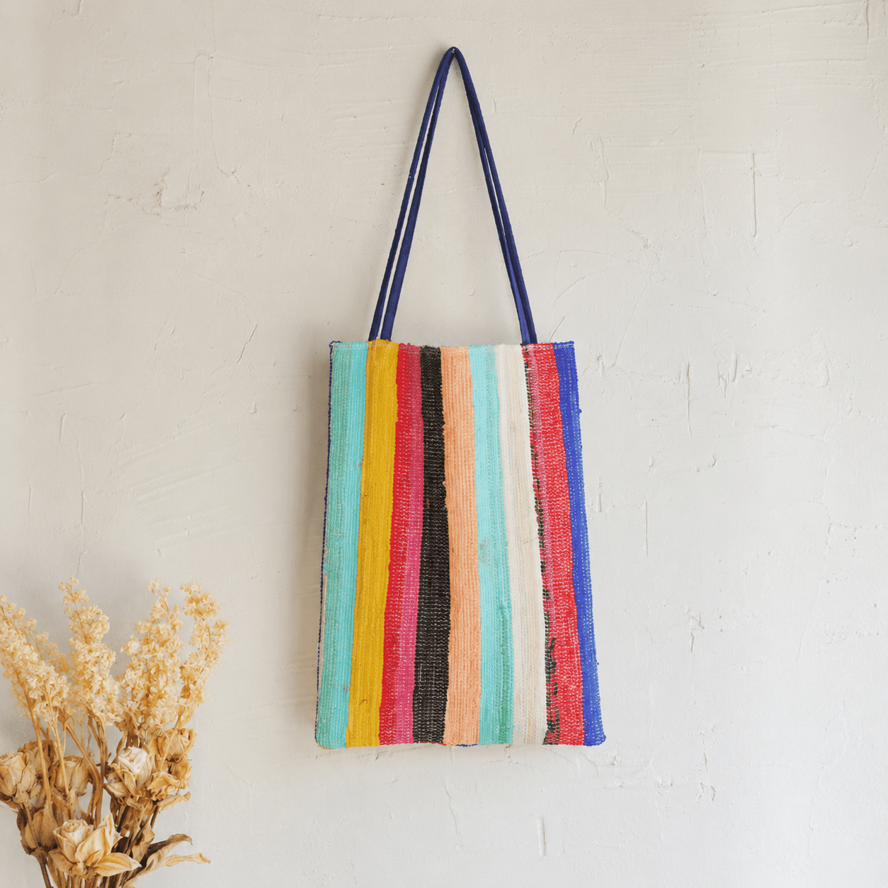 Liezhi Weave Square Shoulder Bag — One - of - a - Kind Textile Bag - Planet Fix Project