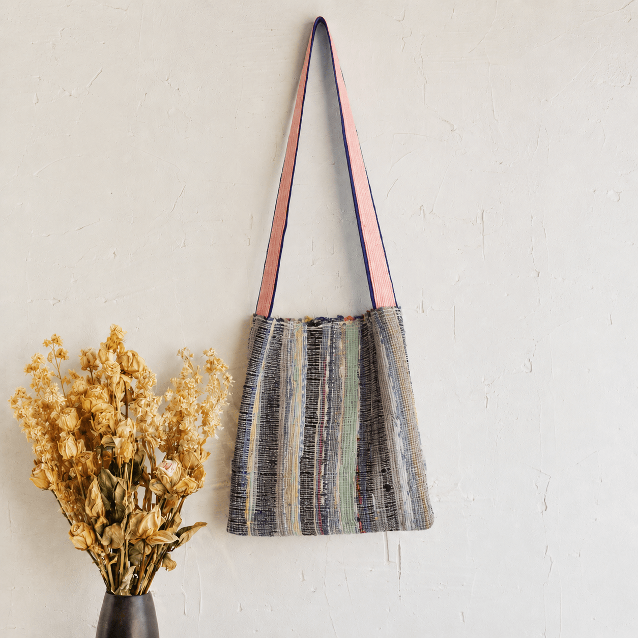 Liezhi Weave Square Shoulder Bag — One - of - a - Kind Textile Bag - Planet Fix Project