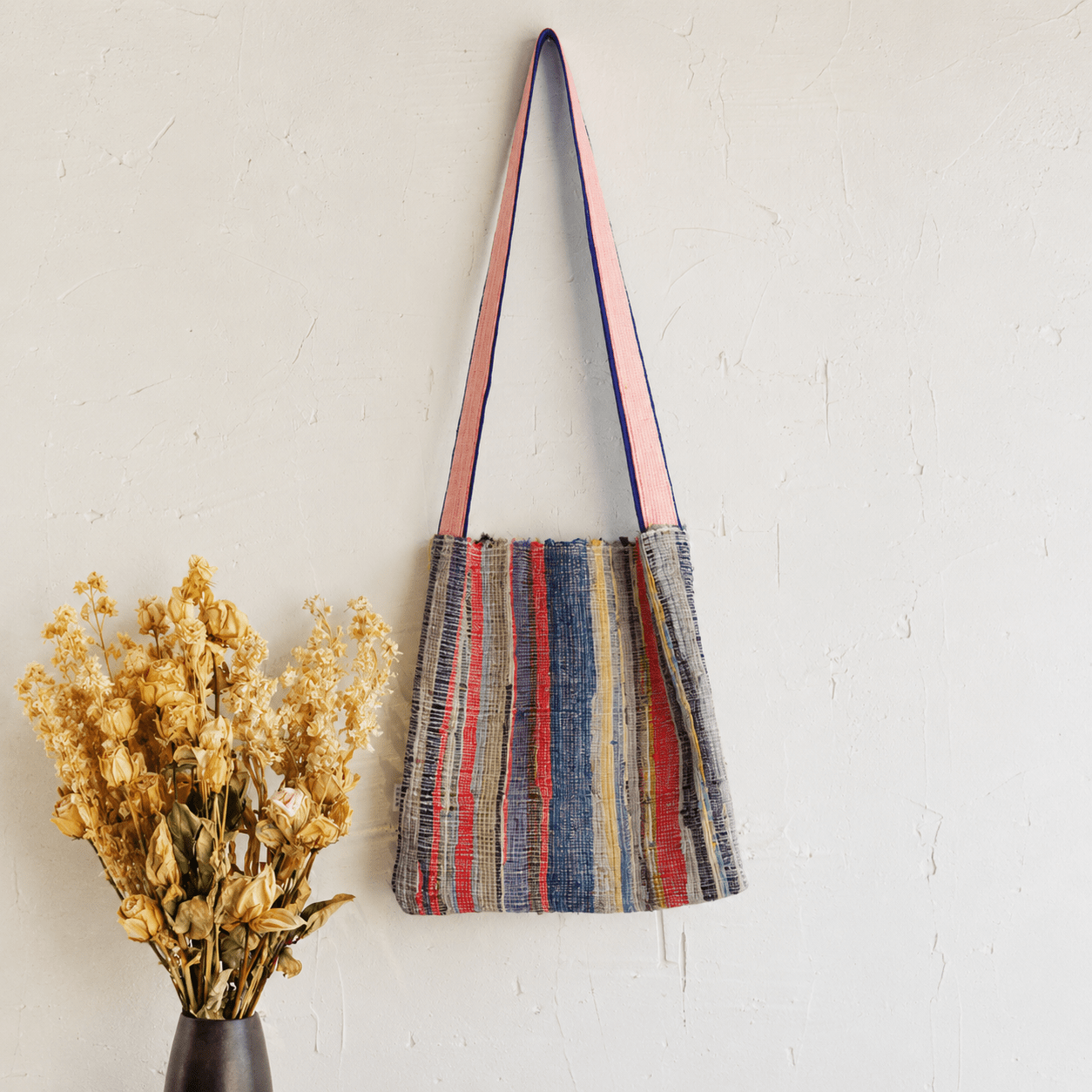 Liezhi Weave Square Shoulder Bag — One - of - a - Kind Textile Bag - Planet Fix Project