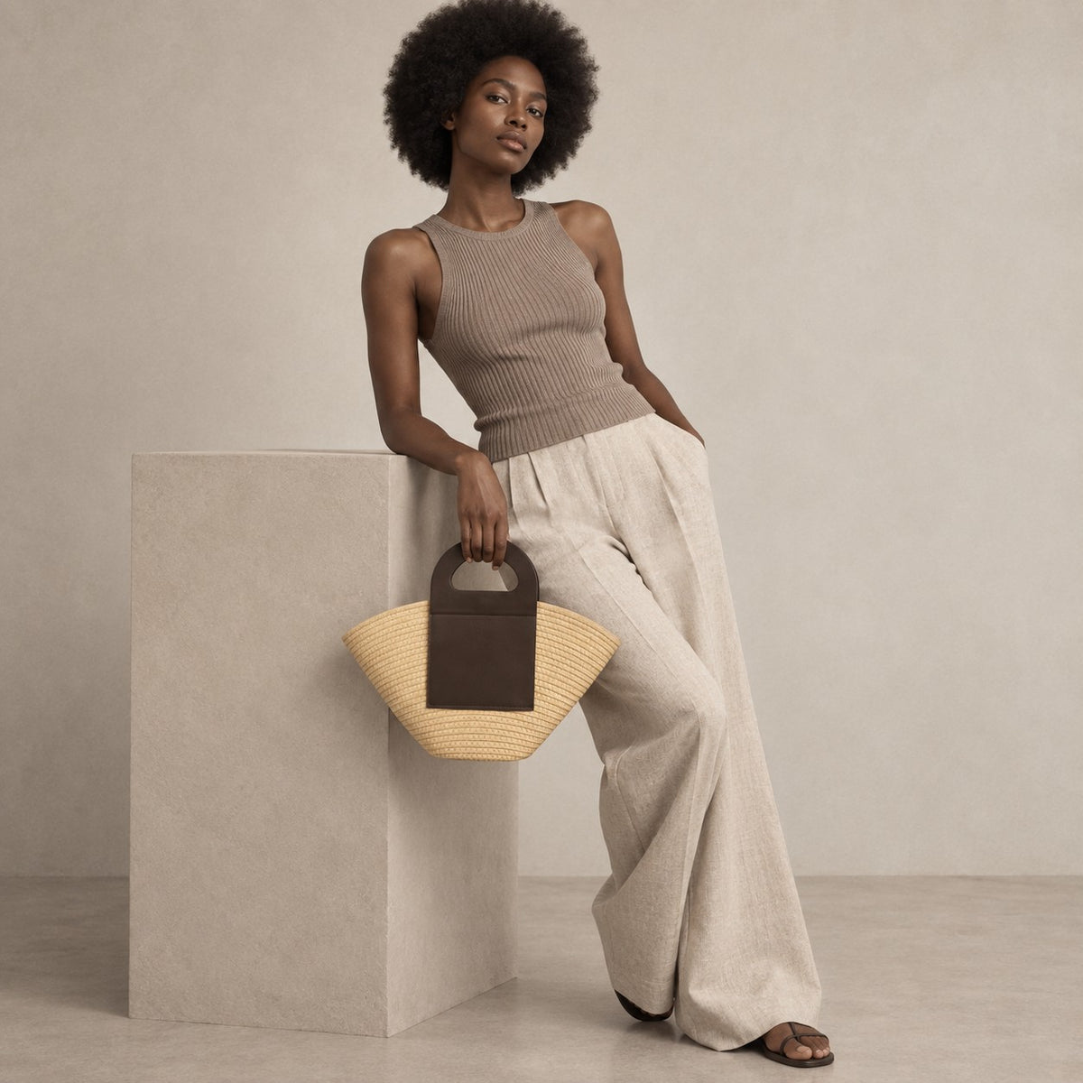 Cotton Rope Fan Tote