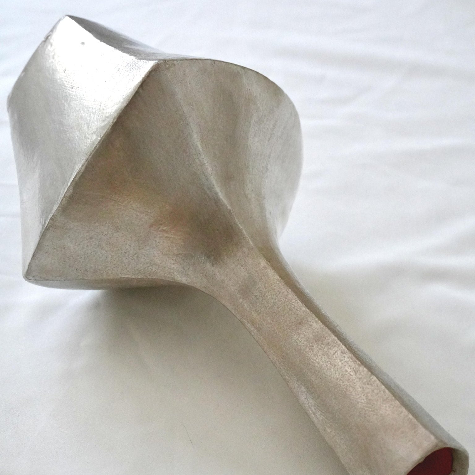 Silver Moonlight Hand - Patted Ceramic Vase by Niu Fangfang - Planet Fix Project